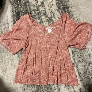 URBAN Romantics Dusty Pink Patterned Blouse